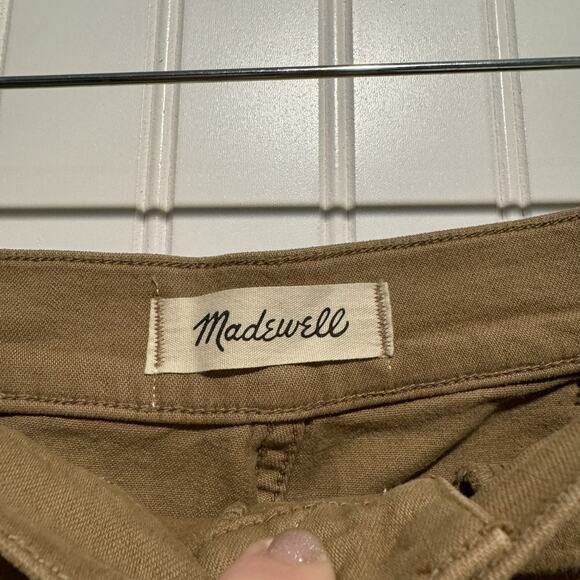 Madewell Emmett Wide Leg Crop Pants Tan Size 28 Petite - Picture 4 of 7